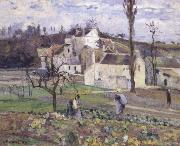 Camille Pissarro Cabbage patch near the village oil